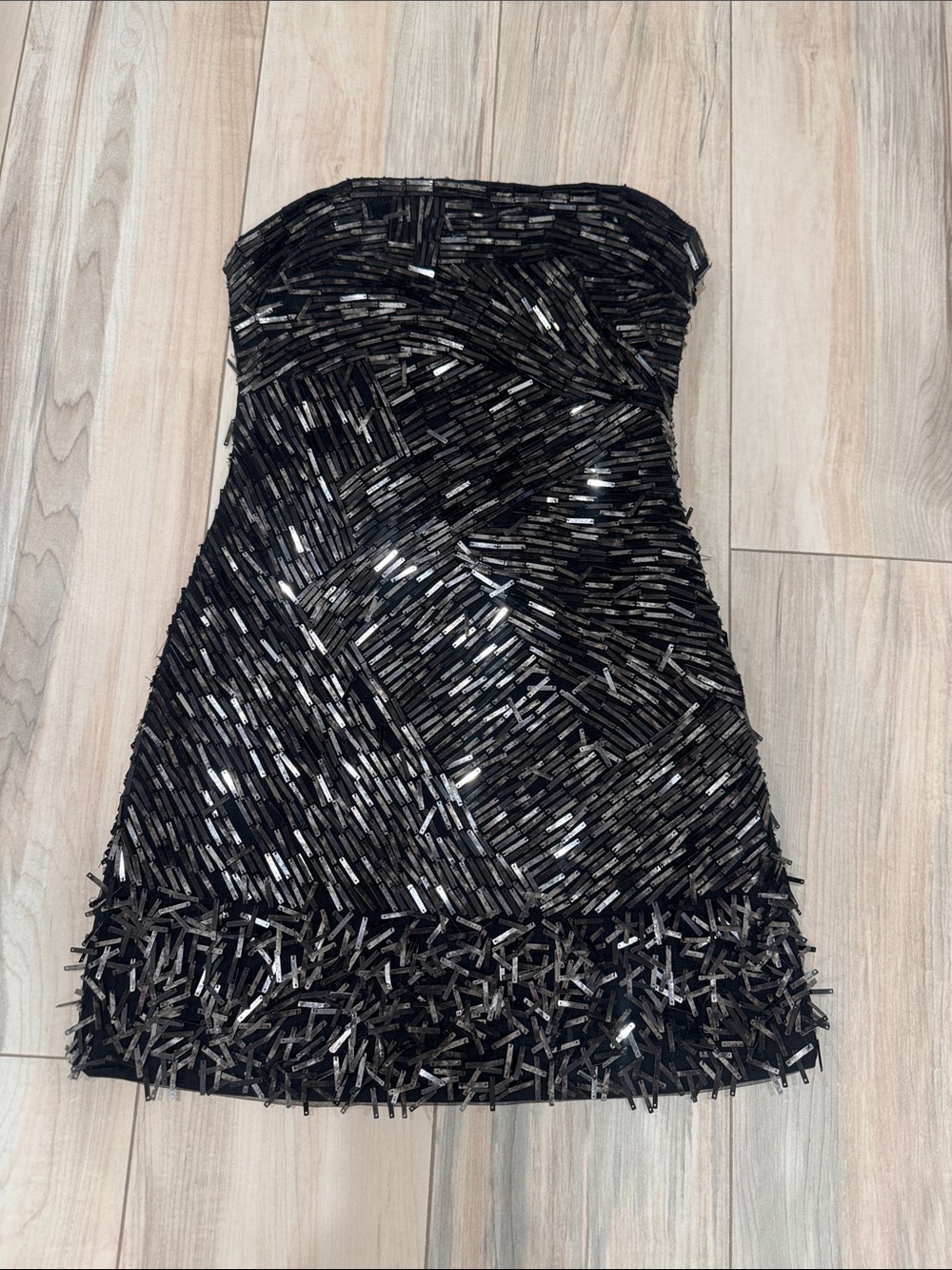 Women’s Free People Black Sequin & Bead Mini Dress | Size 2